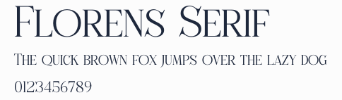 Florens Serif預覽圖