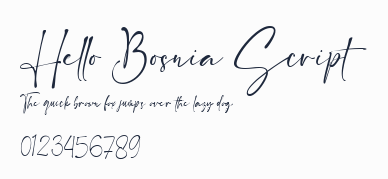 Hello Bosnia Script預覽圖