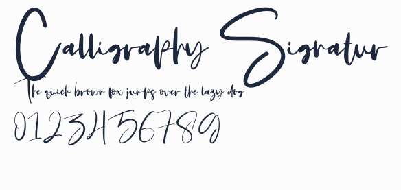 Calligraphy Signatur