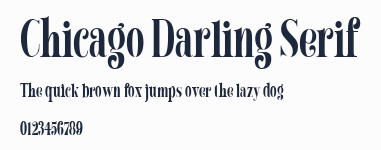 Chicago Darling Serif預覽圖