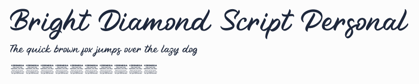 Bright Diamond Script Personal預覽圖