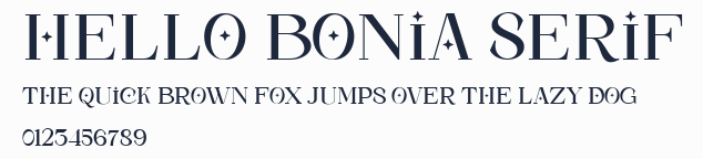 Hello Bonia Serif預覽圖