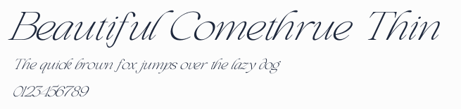 Beautiful Comethrue Thin預覽圖