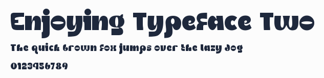 Enjoying Typeface Two預覽圖