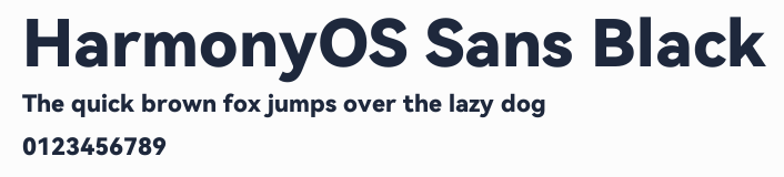 HarmonyOS Sans Black預覽圖