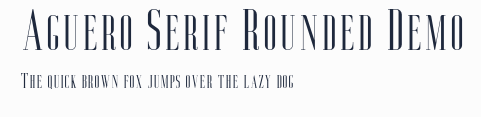 Aguero Serif Rounded Demo預覽圖