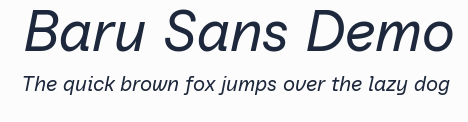 Baru Sans Demo預覽圖