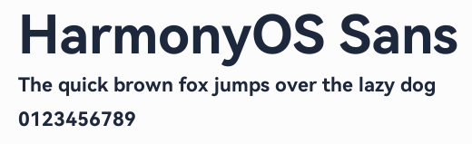 HarmonyOS Sans預覽圖