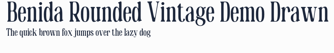 Benida Rounded Vintage Demo Drawn預覽圖