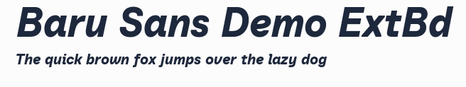 Baru Sans Demo ExtBd預覽圖