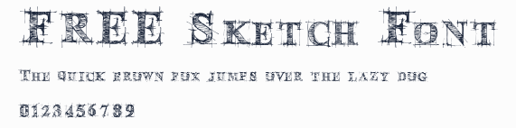 FREE Sketch Font預覽圖
