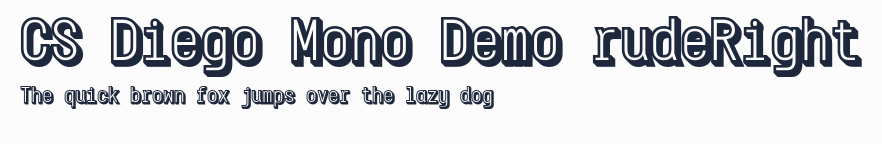 CS Diego Mono Demo rudeRight預覽圖