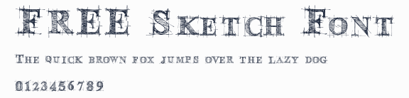 FREE Sketch Font預覽圖