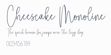 Cheescake Monoline預覽圖