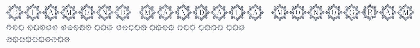 Diamond mandala monogram預覽圖