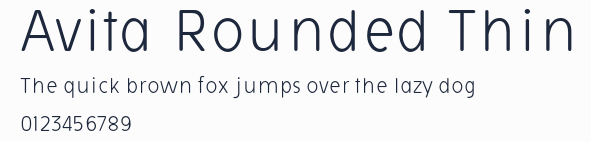 Avita Rounded Thin預覽圖
