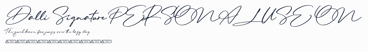 Dalli Signature PERSONAL USE ON