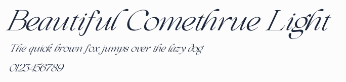 Beautiful Comethrue Light預覽圖
