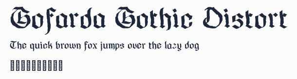 Gofarda Gothic Distort預覽圖