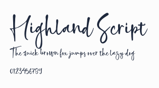 Highland Script預覽圖