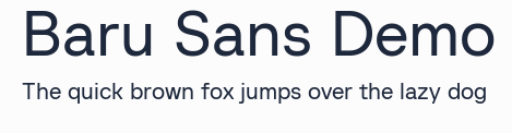 Baru Sans Demo預覽圖