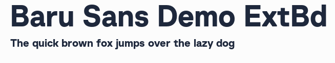 Baru Sans Demo ExtBd預覽圖