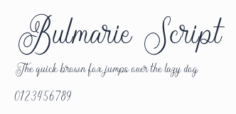 Bulmarie Script預覽圖