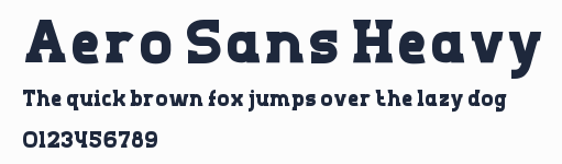 Aero Sans Heavy預覽圖