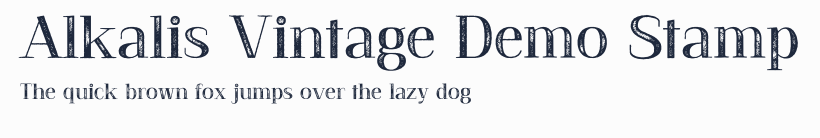 Alkalis Vintage Demo Stamp預覽圖