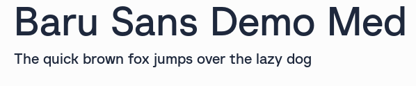 Baru Sans Demo Med預覽圖
