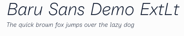 Baru Sans Demo ExtLt預覽圖