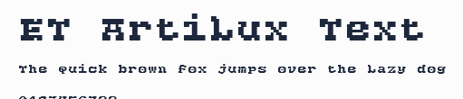 ET Artilux Text預覽圖