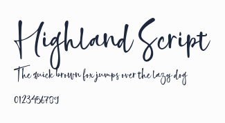 Highland Script預覽圖