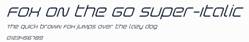 Fox on the Go Super-Italic預覽圖