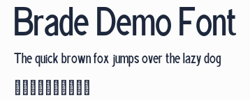 Brade Demo Font預覽圖