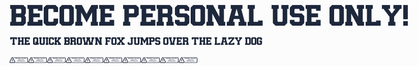 Become PERSONAL USE ONLY!預覽圖