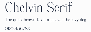 Chelvin Serif