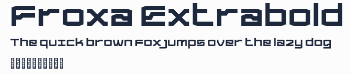 Froxa Extrabold預覽圖