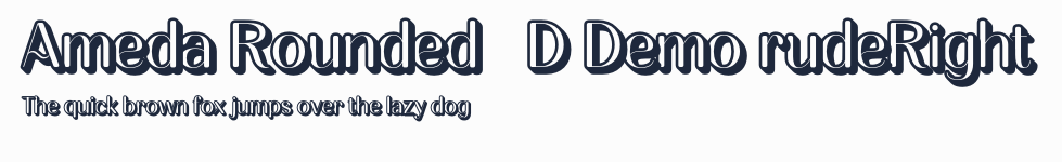 Ameda Rounded 3D Demo rudeRight預覽圖
