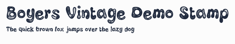 Boyers Vintage Demo Stamp預覽圖