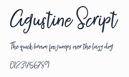 Agustine Script預覽圖