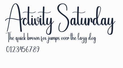 Activity Saturday預覽圖
