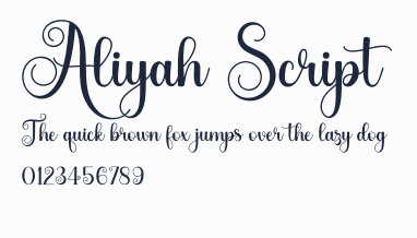 Aliyah Script預覽圖