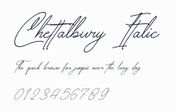 Chettalbury Italic預覽圖
