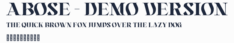 Abose - Demo Version預覽圖