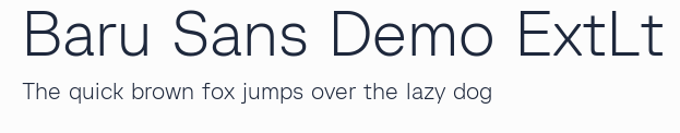 Baru Sans Demo ExtLt預覽圖