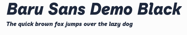 Baru Sans Demo Black預覽圖