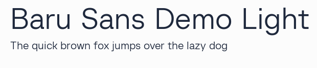 Baru Sans Demo Light預覽圖