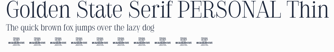 Golden State Serif PERSONAL Thin預覽圖