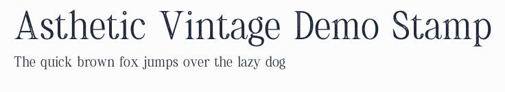 Asthetic Vintage Demo Stamp預覽圖